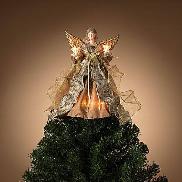 Angel Tree Topper Gold Dress