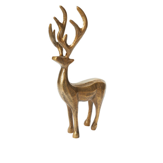 Reindeer Figurine in Antique Metal