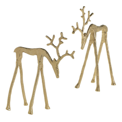 Metal Reindeer Figurine