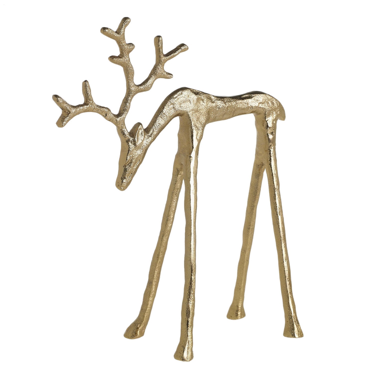 Metal Reindeer Figurine Large