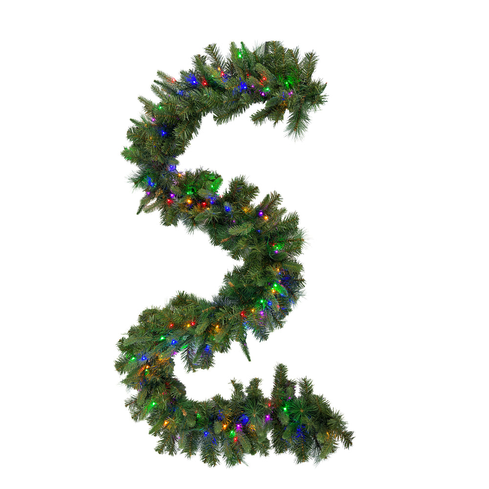 Artificial Pine Garland with Starry Lights Multi-Color