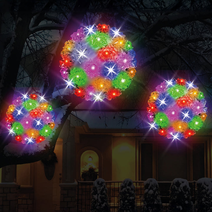 Twinkling LED Crystal Sphere Multi-Color