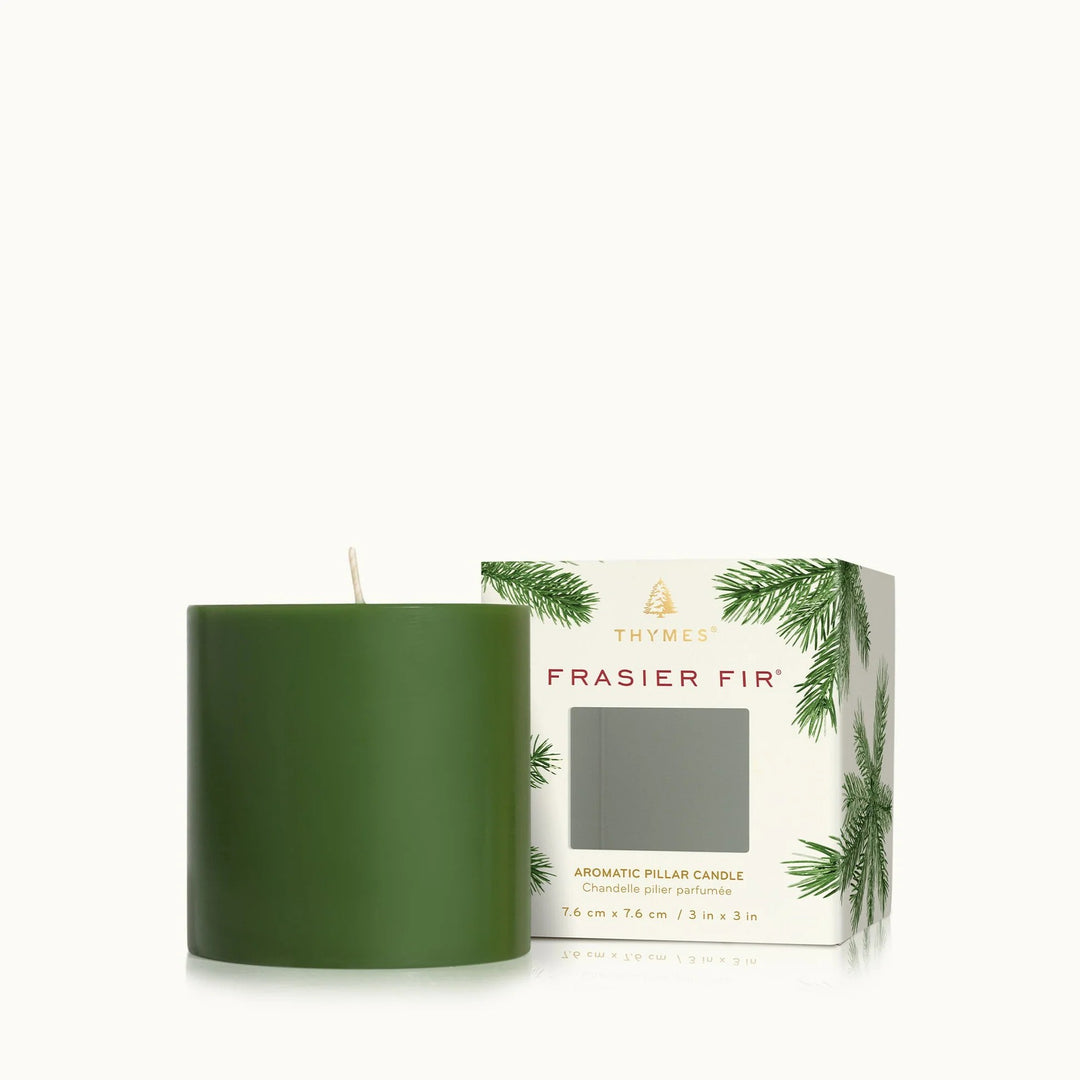 Thymes Frasier Fir Pillar Candle Small