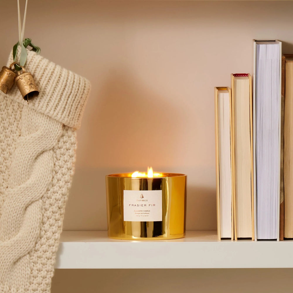 Thymes Frasier Fir Candle Gold