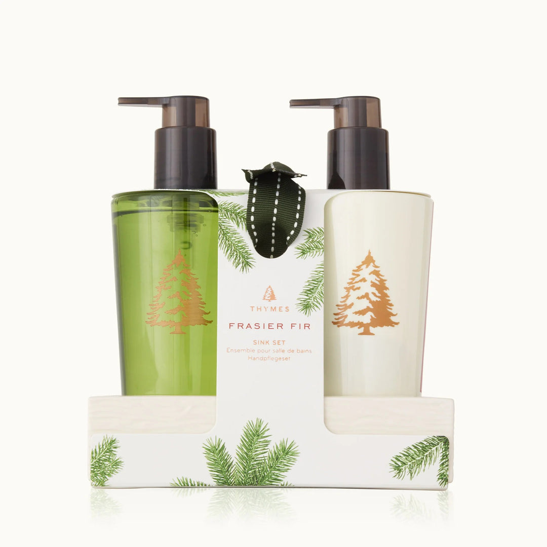 Thymes Frasier Fir Sink Set with Caddy
