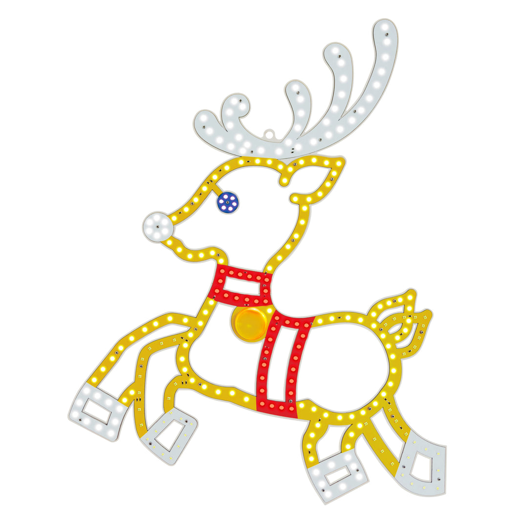 Hi-Vibrant "Motion" Prancing Reindeer