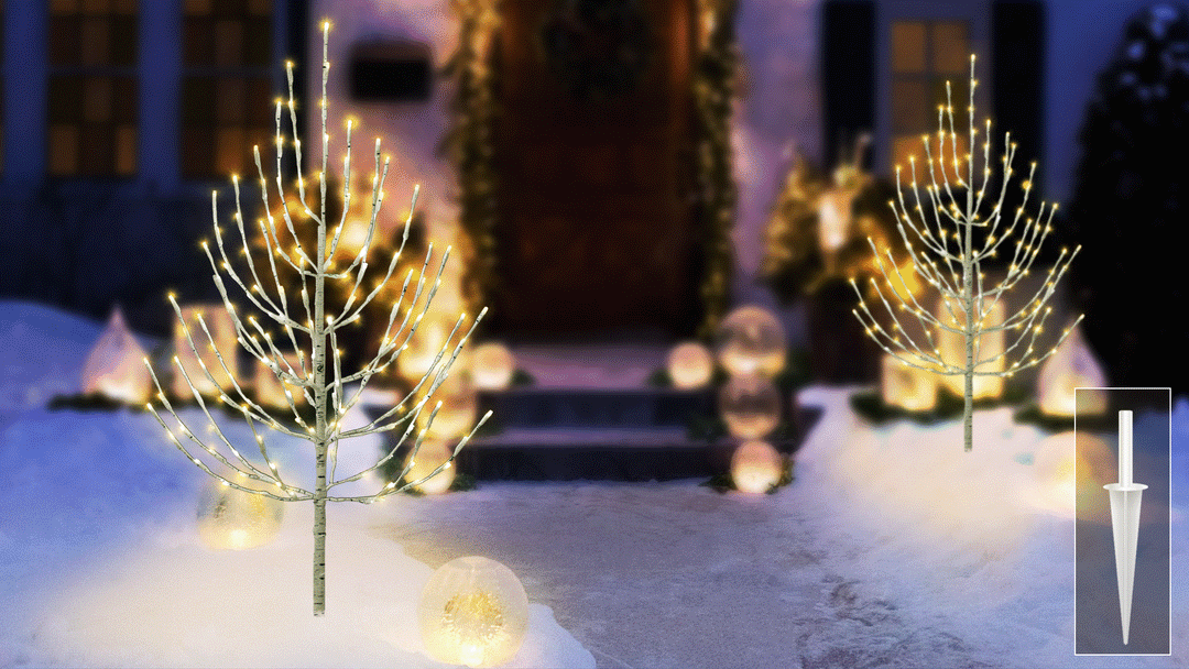 Birch Twig Tree LED Light Display