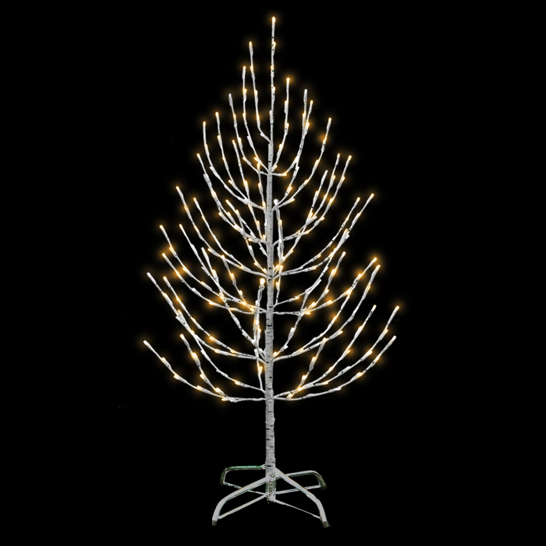 LED Lit Birch Twig Tree