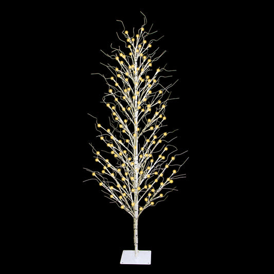 LED lit Columnar Birch Tree