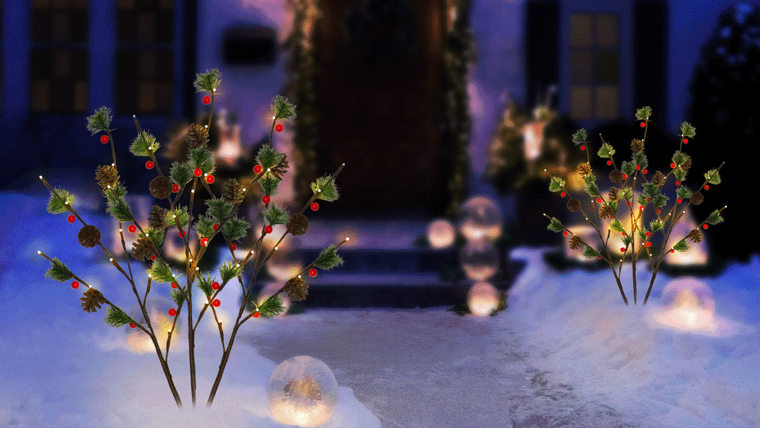 Austrian Pine 3-Pack LED Light Display