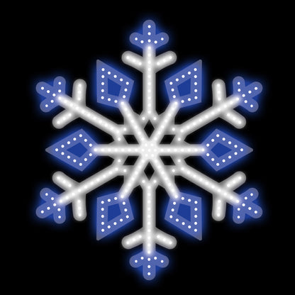 Hi-Vibrant Snowflakes