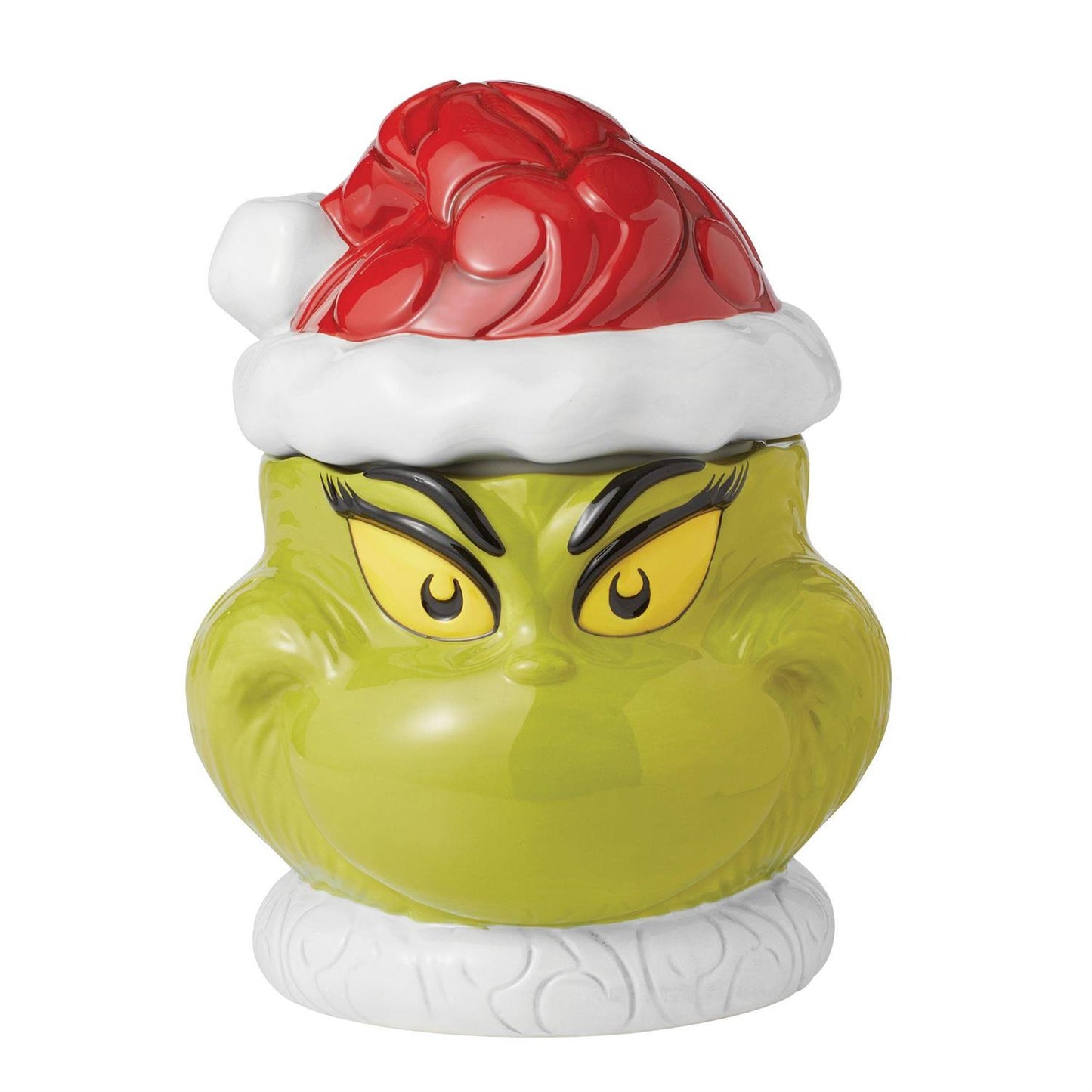 Festive Grinch Cookie Jar by Jim Shore