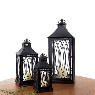 Black Teardrop Lantern