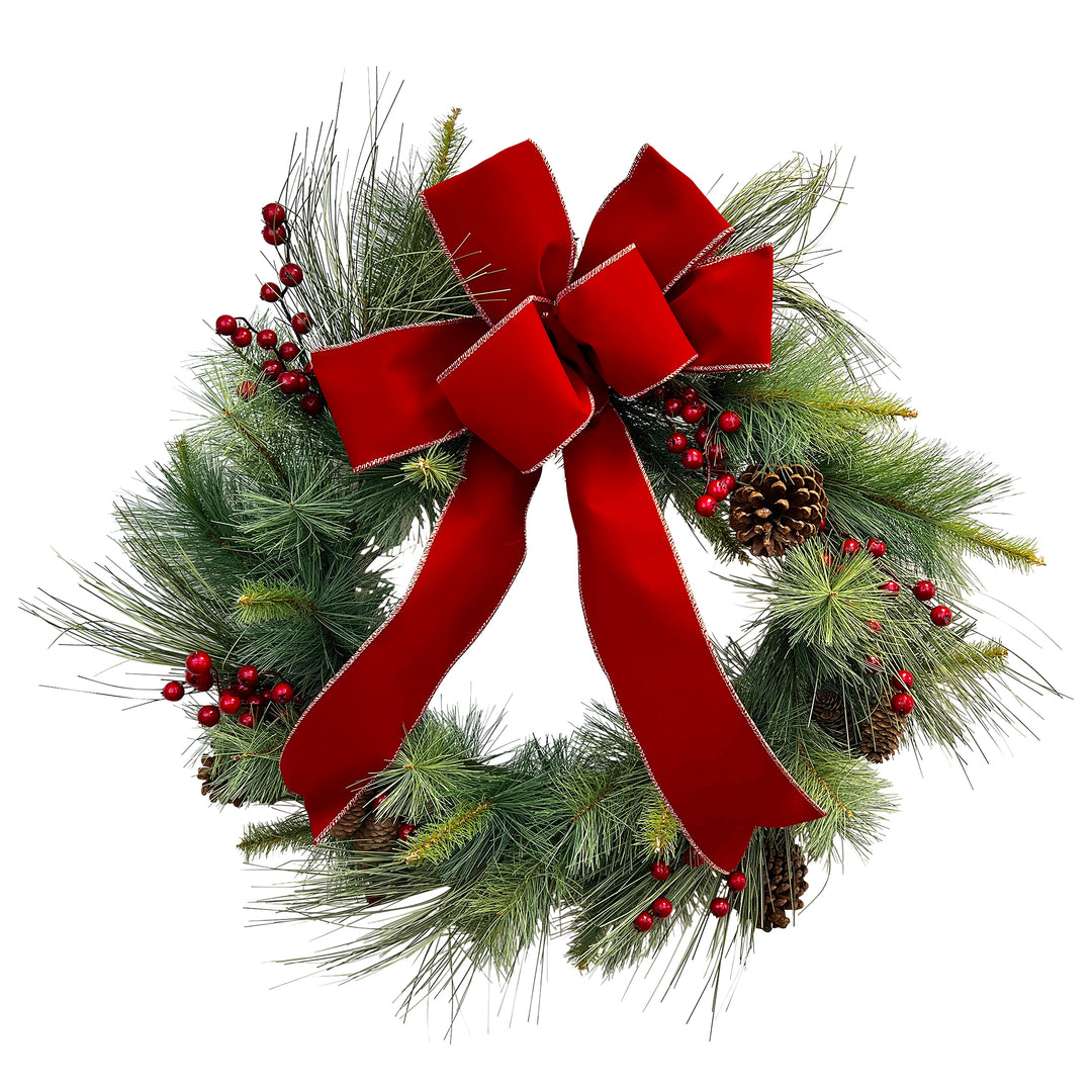 Winter Garden Pine Wreath