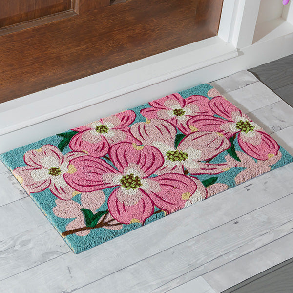 Dogwood Blossoms Coir Mat