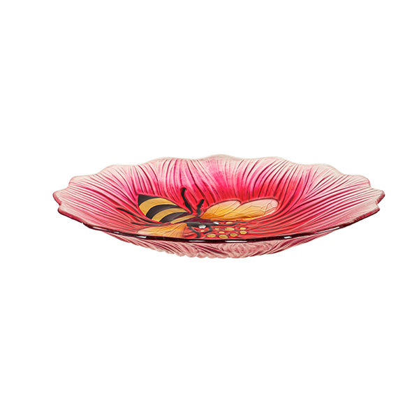 Glass Bird Bath, Bee