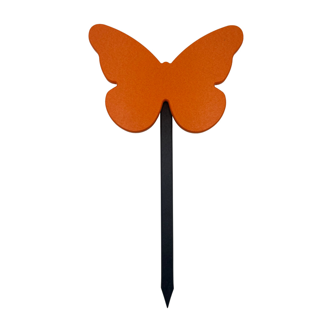 Polymer Butterfly Yard Stake Orange