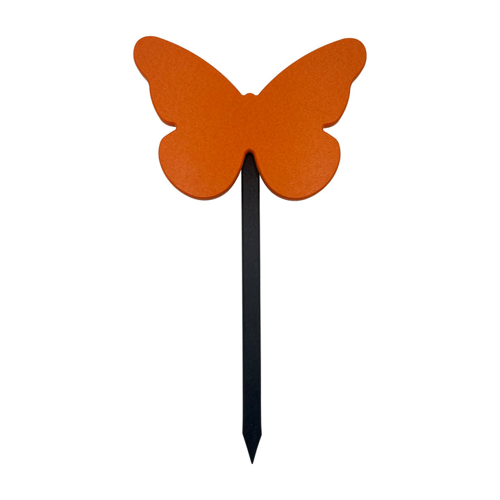 Polymer Butterfly Yard Stake Orange