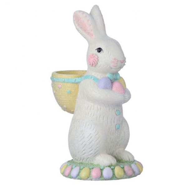 Sugared Bunny with Yellow Basket