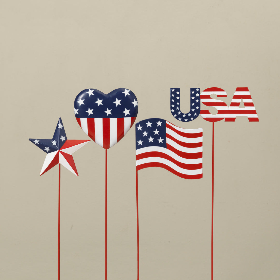Americana Garden Stake 4 Assorted Styles