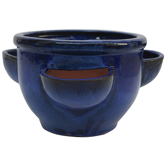Low Strawberry Jar Blue