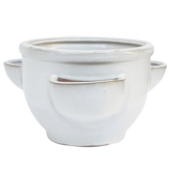 Low Strawberry Jar White