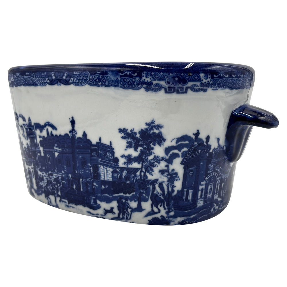 Oval Delftware Planter