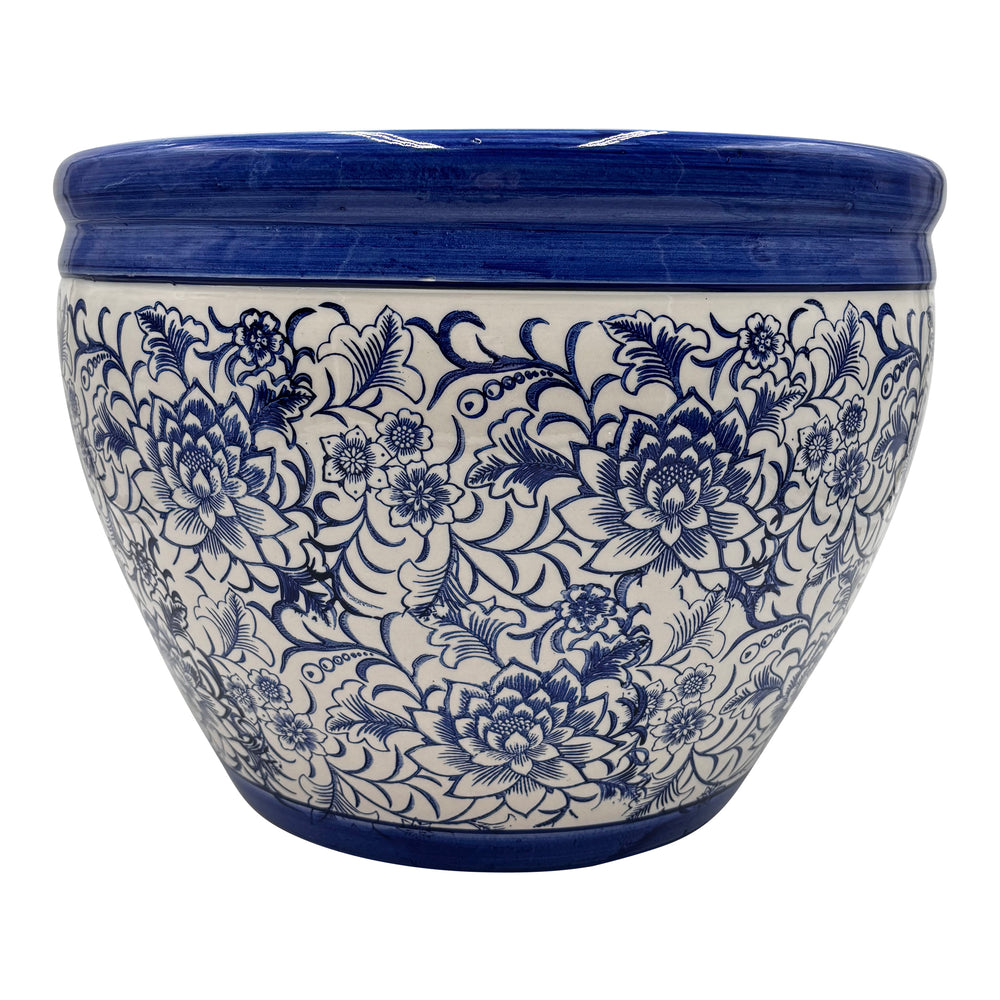 Round Delftware Pot