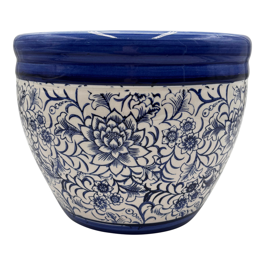 Round Delftware Pot