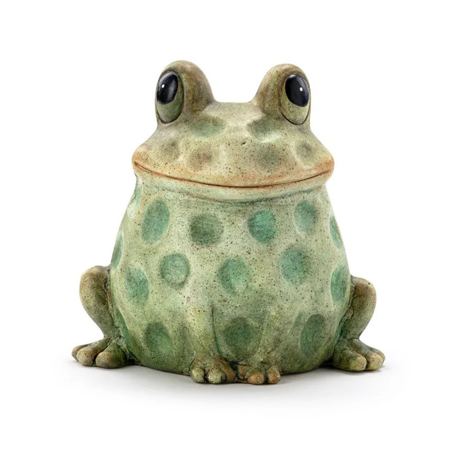 Happy Sitting Frog Figurine