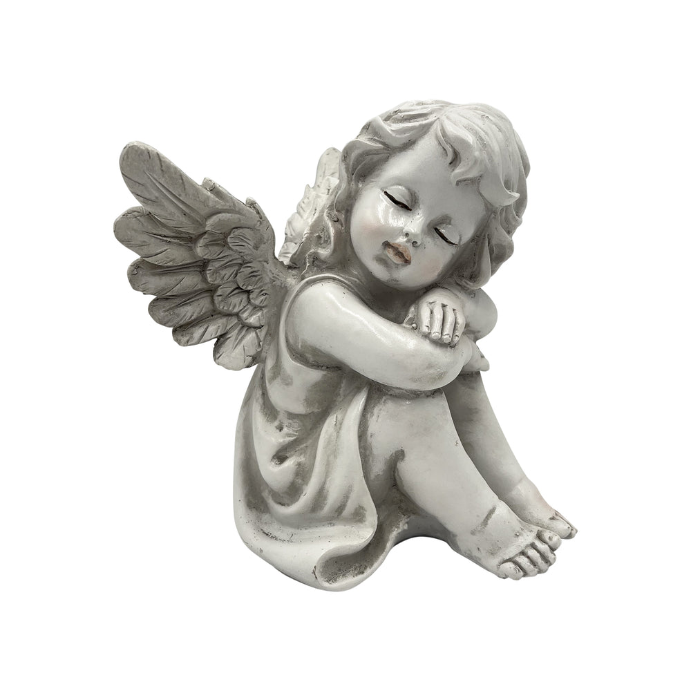 Angel Girl Figurine Head in Knees