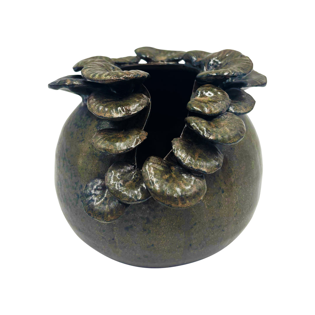 Terra Cotta Mushroom Pot
