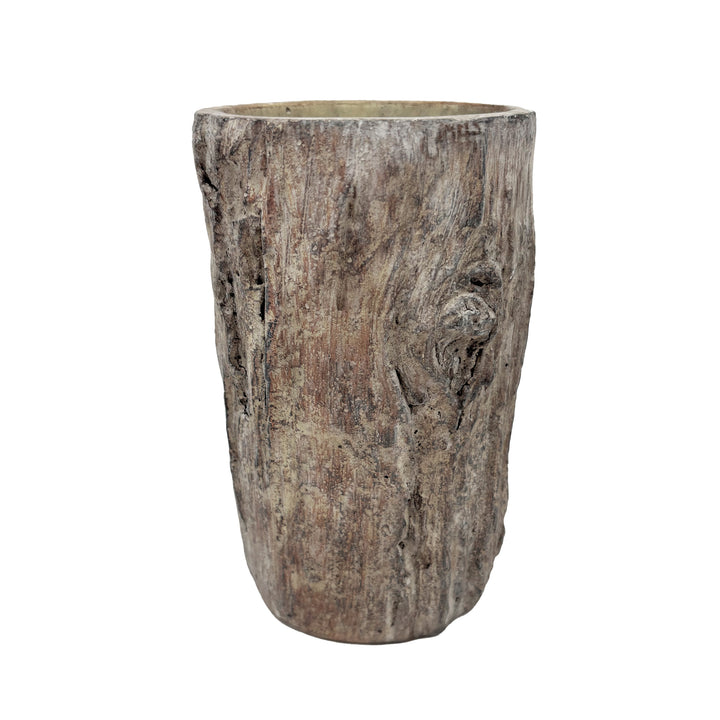 Bark Log Vase 4.25"