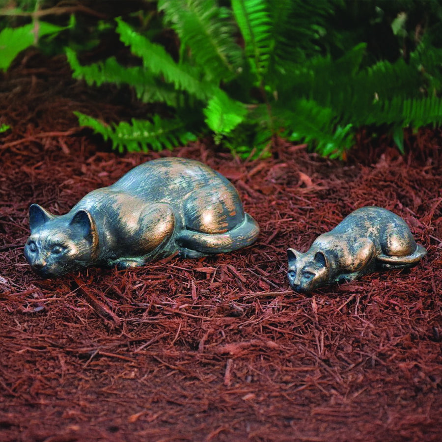 Crouching Cat Statue
