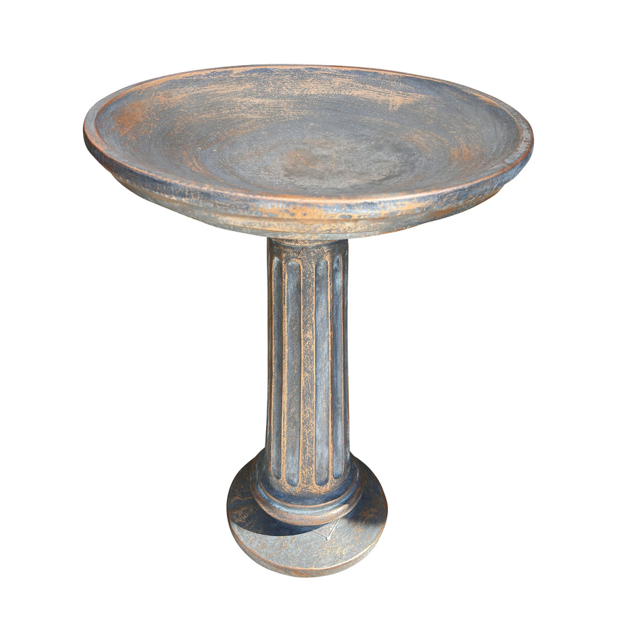 Roman Column Birdbath