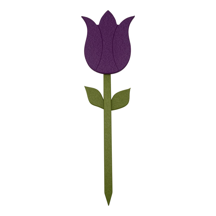 Polymer Tulip Yard Stake Purple