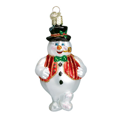 Glass Mr. Frosty Ornament