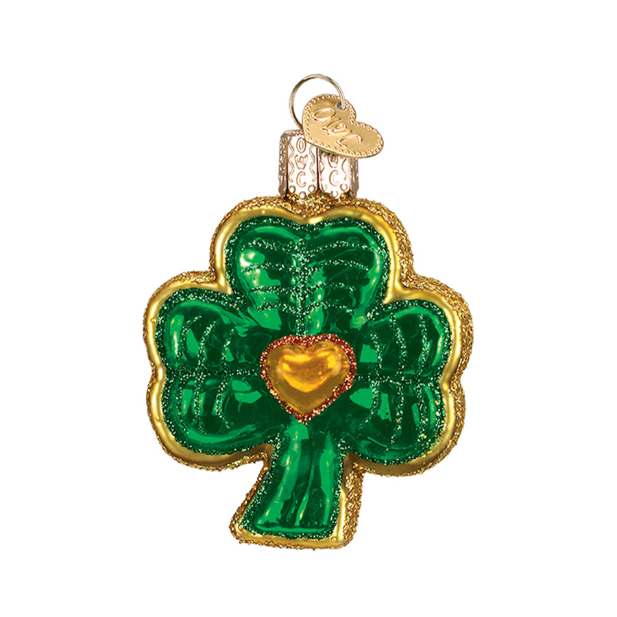 Glass Shamrock Ornament