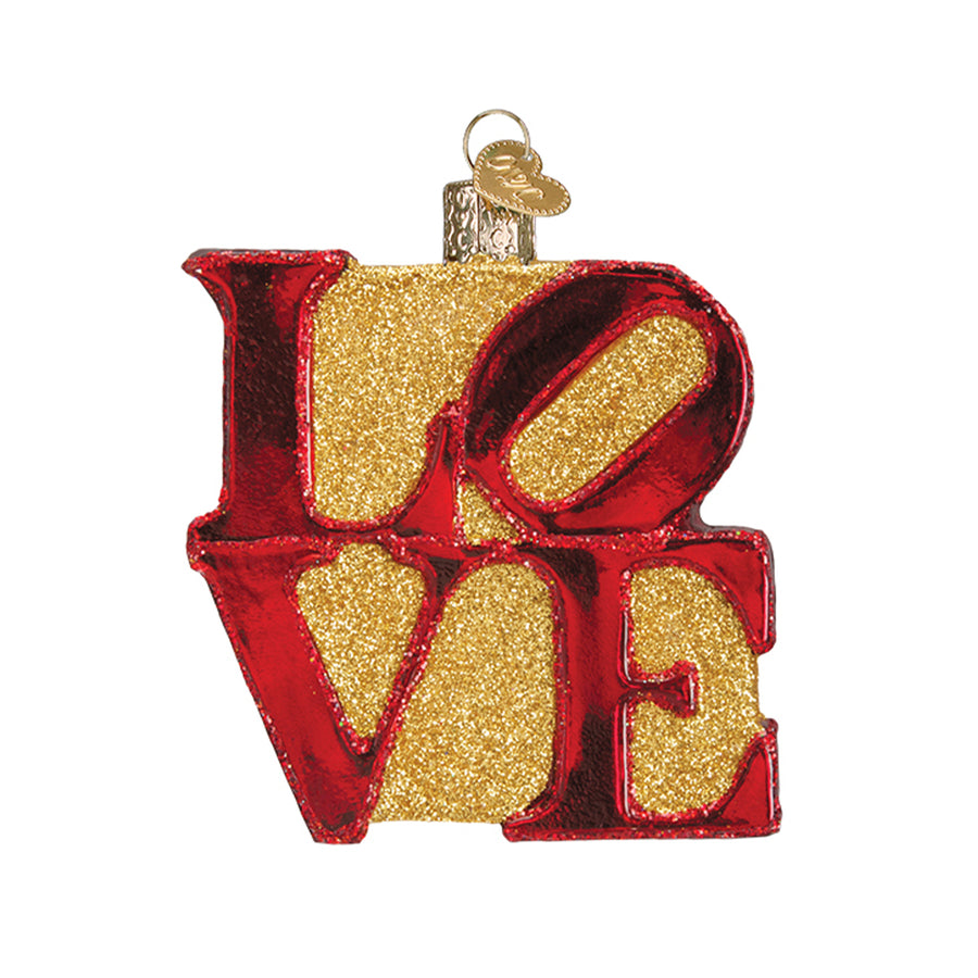 Glass Love Ornament