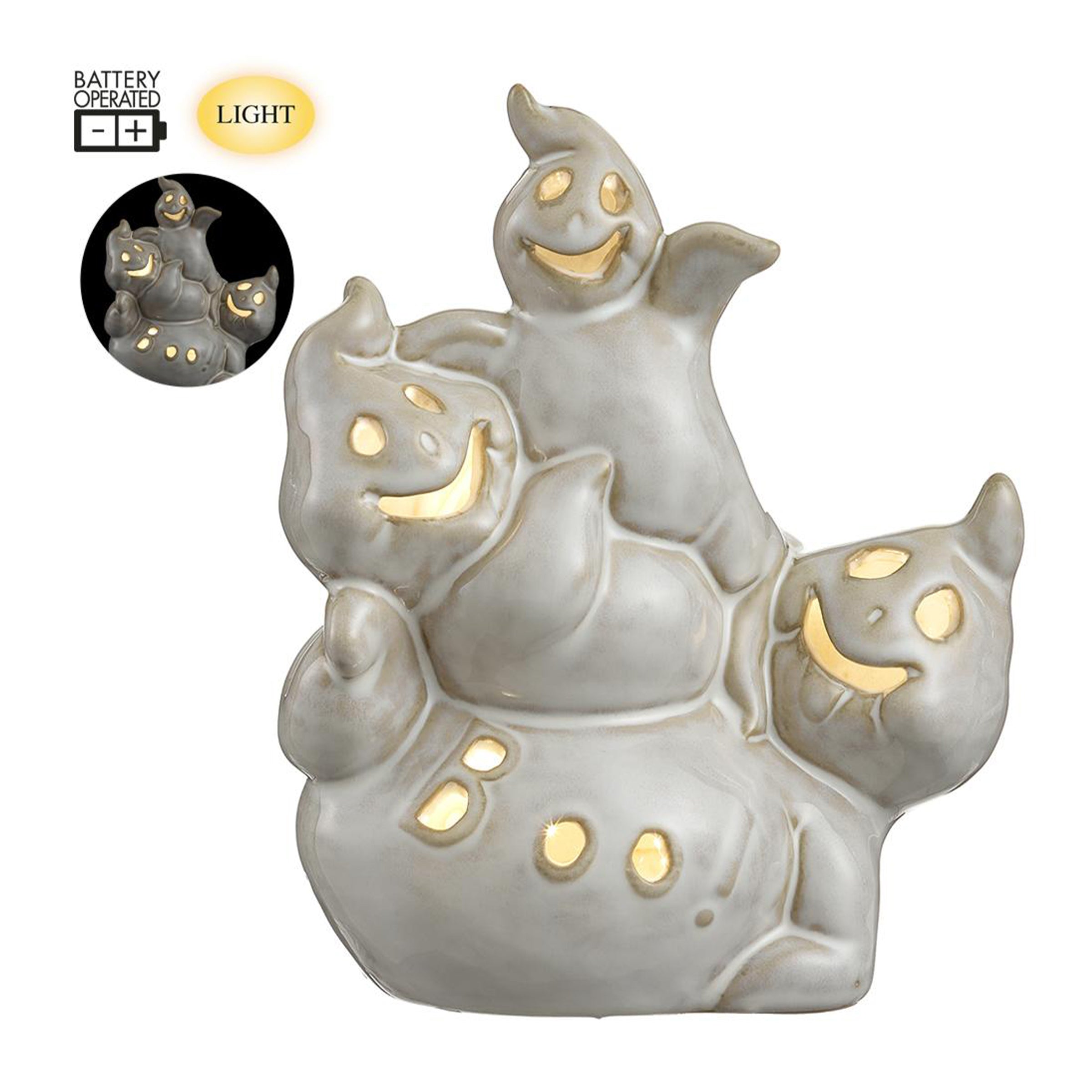 Light Up Ghost Family – Gasper Home & Garden