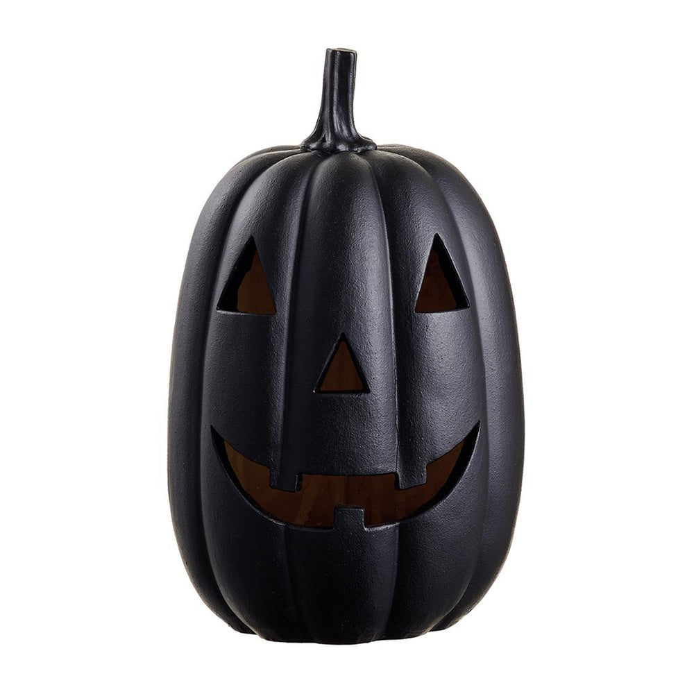 Light Up Black Jack-O-Lantern