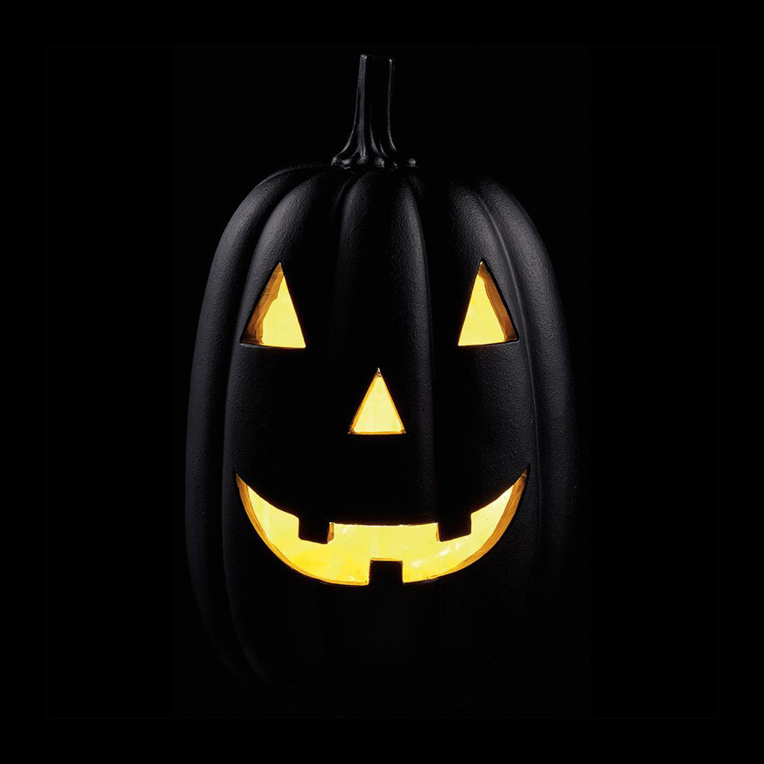 Light Up Black Jack-O-Lantern