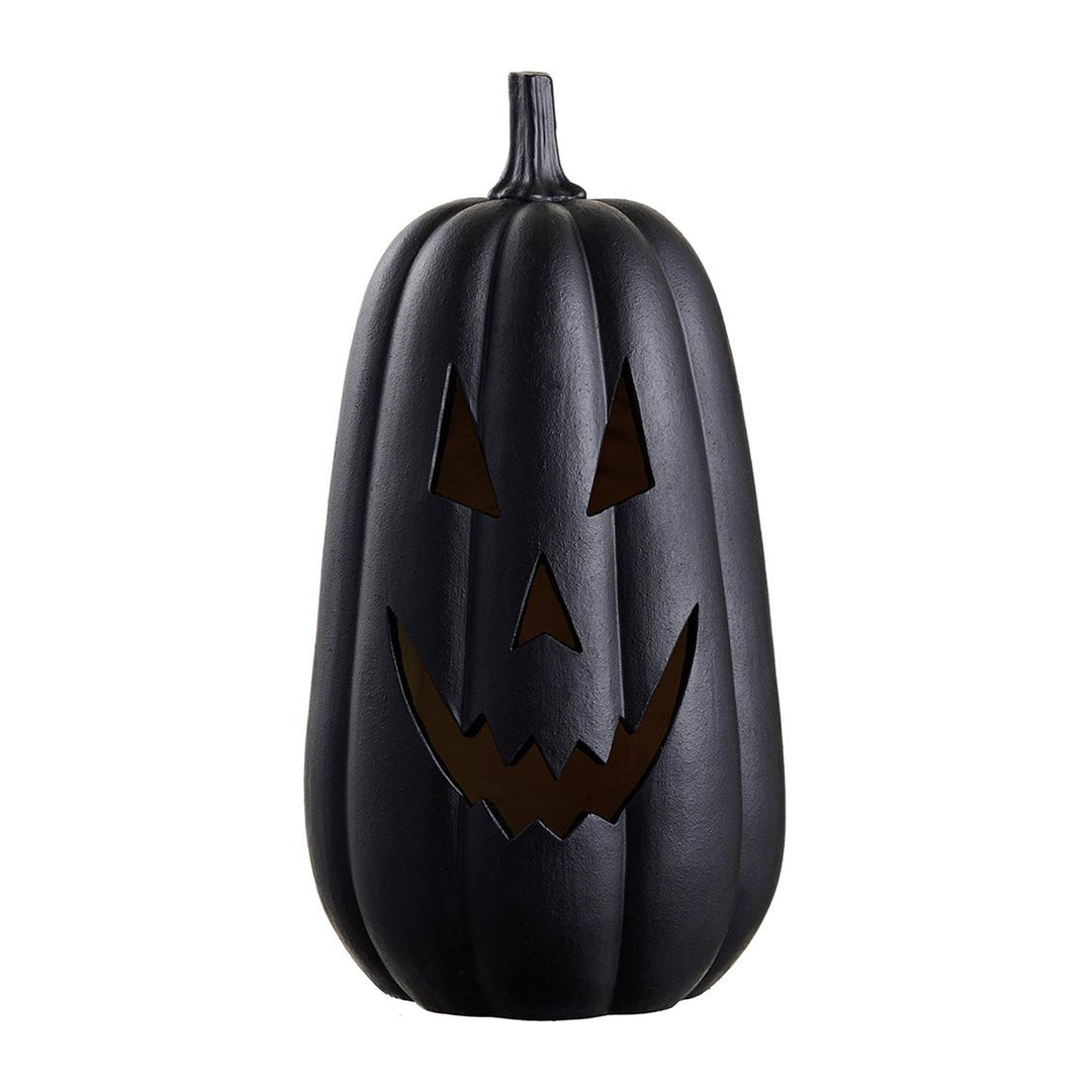 Light Up Black Jack-O-Lantern