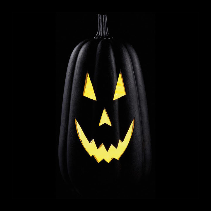 Light Up Black Jack-O-Lantern