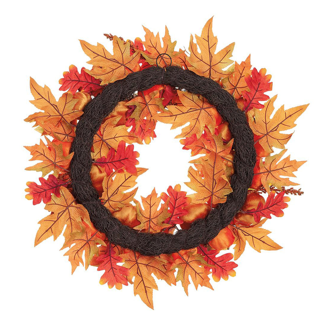 Velvet Pumpkin Wreath