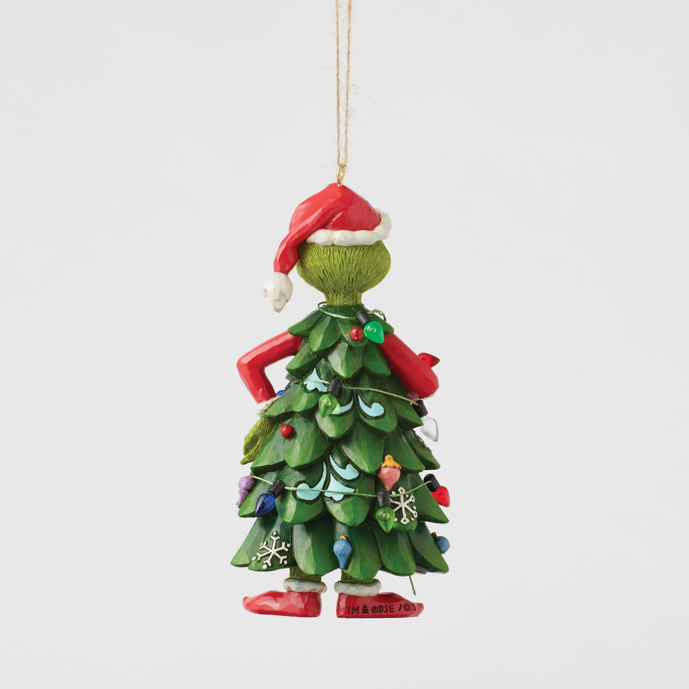 Grinch Dressed as Tree Ornament