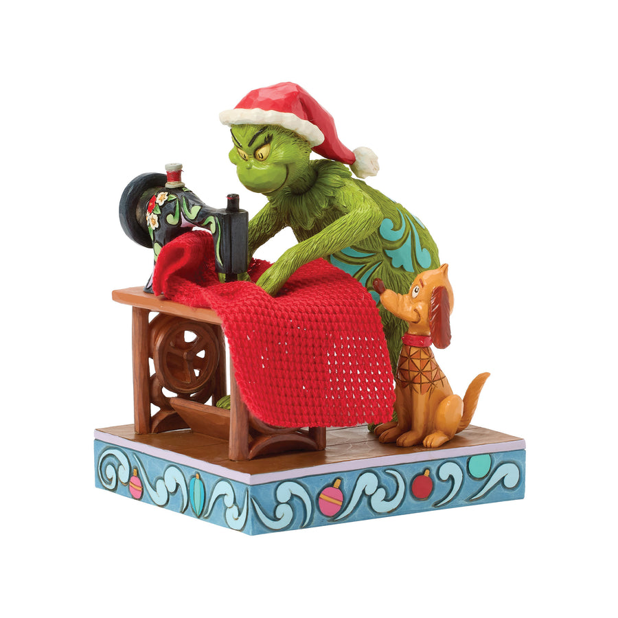 Grinch Sewing Santa Suit