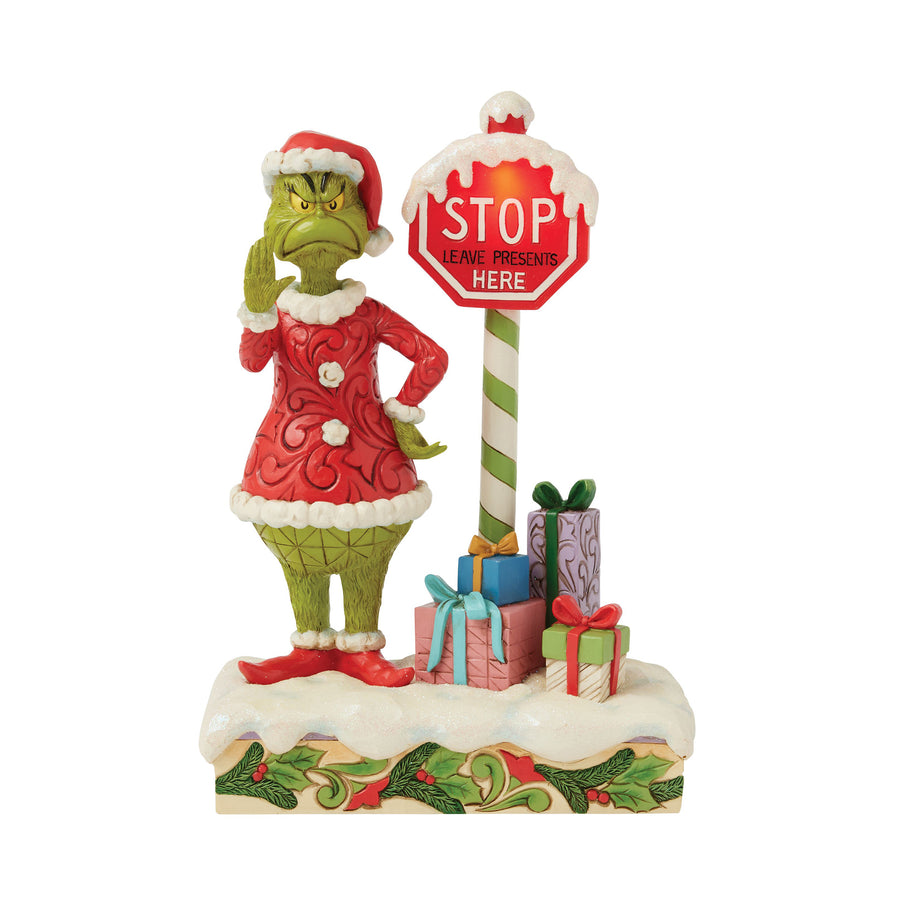 Grinch by Stop Sign LED