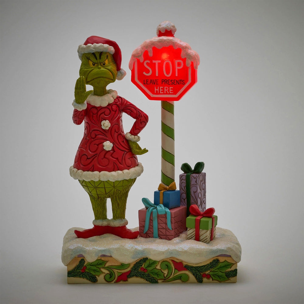 Grinch by Stop Sign LED