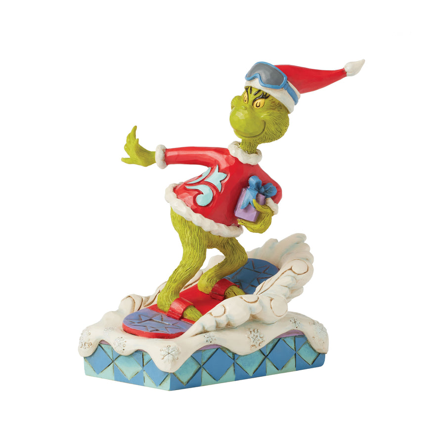 Grinch Snowboarding